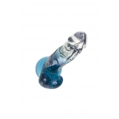 Прозрачно-синий фаллоимитатор Avy -  20 см. - A-toys