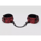 Красно-черные наручники Reversible Faux Leather Wrist Cuffs - Fifty Shades of Grey - купить с доставкой в Северске