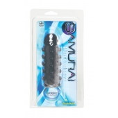 Дымчатая стимулирующая насадка с закрытой головкой SAMURAI PENIS SLEEVE BLACK - 14,5 см. - NMC - в Северске купить с доставкой