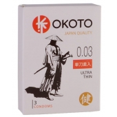 Ультратонкие презервативы OKOTO Ultra Thin - 3 шт. - Sitabella - купить с доставкой в Северске