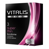 Ультратонкие презервативы VITALIS PREMIUM super thin - 3 шт. - Vitalis - купить с доставкой в Северске