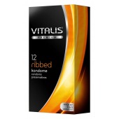 Ребристые презервативы VITALIS PREMIUM ribbed - 12 шт. - Vitalis - купить с доставкой в Северске
