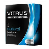Классические презервативы VITALIS PREMIUM natural - 3 шт. - Vitalis - купить с доставкой в Северске