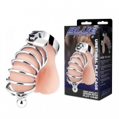 Серебристая клетка для члена Urethral Play Cage - BlueLine - купить с доставкой в Северске