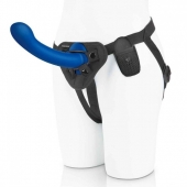 Синяя насадка Remote Control P-Spot G-Spot с черными трусиками - 20 см. - Pegasus - купить с доставкой в Северске