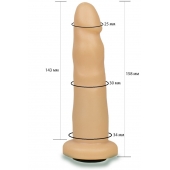 Телесная насадка Harness - 15,8 см. - LOVETOY (А-Полимер) - купить с доставкой в Северске