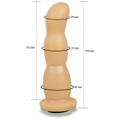 Телесная рельефная насадка Harness - 15,9 см. - LOVETOY (А-Полимер) - купить с доставкой в Северске