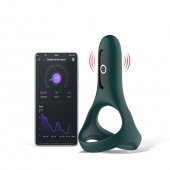 Изумрудное виброкольцо Magic Motion Rise с подхватом мошонки - Magic Motion - в Северске купить с доставкой