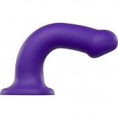 Фиолетовый фаллоимитатор-насадка Strap-On-Me Dildo Dual Density size L - 19 см. - Strap-on-me - купить с доставкой в Северске