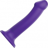 Фиолетовый фаллоимитатор-насадка Strap-On-Me Dildo Dual Density size L - 19 см. - Strap-on-me - купить с доставкой в Северске