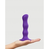 Фиолетовая насадка Strap-On-Me Dildo Geisha Balls size M - Strap-on-me - купить с доставкой в Северске