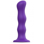 Фиолетовая насадка Strap-On-Me Dildo Geisha Balls size M - Strap-on-me - купить с доставкой в Северске