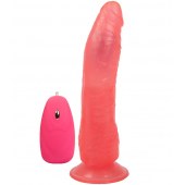 Розовый вибромассажёр-реалистик на присоске - 17,5 см. - LOVETOY (А-Полимер)