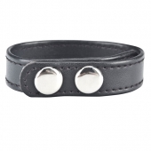 Кольцо на пенис SNAP COCK RING из искусственной кожи на клепках - BlueLine - в Северске купить с доставкой
