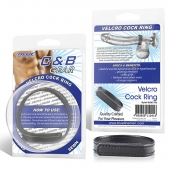 Кольцо на пенис из искусственной кожи на липучке VELCRO COCK RING - 5 см. - BlueLine - в Северске купить с доставкой