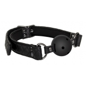 Черный кляп-шарик BALL GAG DIAMOND - Dream Toys - купить с доставкой в Северске