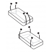 Фиксаторы для кровати WRAPAROUND MATTRESS RESTRAIN - Pipedream - купить с доставкой в Северске