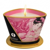 Массажная свеча Rose Petals с ароматом розы - 170 мл. - Shunga - купить с доставкой в Северске