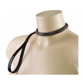 Эффектный сверкающий ошейник с поводком  Гламур - Sitabella - купить с доставкой в Северске