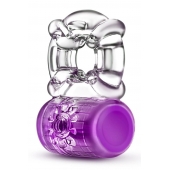 Фиолетовое эрекционное виброкольцо Pleaser Rechargeable C-Ring - Blush Novelties - в Северске купить с доставкой