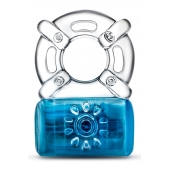 Синее эрекционное виброкольцо One Night Stand Vibrating C-Ring - Blush Novelties - в Северске купить с доставкой