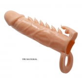 Телесная удлиняющая насадка Penis Sleeve Emmitt - 17 см. - Baile - в Северске купить с доставкой