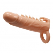 Телесная удлиняющая насадка Penis Sleeve Emmitt - 17 см. - Baile - в Северске купить с доставкой