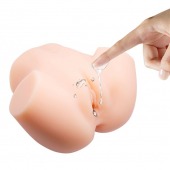 Телесный мастурбатор с 2 тоннелями Dual Vagina and Ass Veronica - Baile - в Северске купить с доставкой