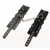 Узорчатые кожаные оковы с регулируемыми ремешками - Crazy Handmade - купить с доставкой в Северске