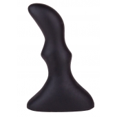 Чёрный плаг изогнутой формы - 10 см. - LOVETOY (А-Полимер)
