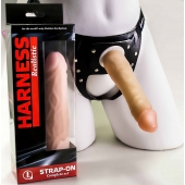 Телесная насадка-фаллос на трусиках с плугом - 16,5 см. - LOVETOY (А-Полимер) - купить с доставкой в Северске