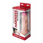 Страпон системы Харнесс: трусики с плугом и реалистичная насадка - 17,5 см. - LOVETOY (А-Полимер) - купить с доставкой в Северске