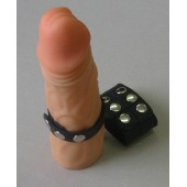 Чёрный поводок на пенис из натуральной кожи - Sitabella - купить с доставкой в Северске