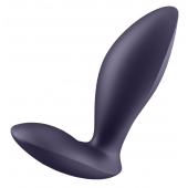 Фиолетовый анальный вибростимулятор Power Plug - Satisfyer - в Северске купить с доставкой