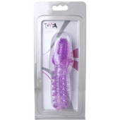 Фиолетовая насадка, удлиняющая половой член - 13,5 см. - Toyfa Basic - в Северске купить с доставкой