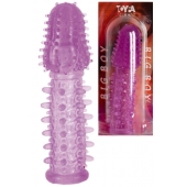 Фиолетовая насадка, удлиняющая половой член - 13,5 см. - Toyfa Basic - в Северске купить с доставкой