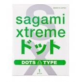 Презерватив Sagami Xtreme Type-E с точками - 1 шт. - Sagami - купить с доставкой в Северске