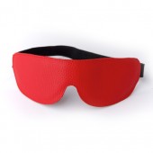 Красная кожаная маска на глаза на резиночке - Sitabella - купить с доставкой в Северске