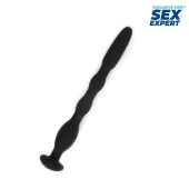 Черный силиконовый уретральный стимулятор - 10 см. - Sex Expert - купить с доставкой в Северске