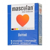 Презервативы с пупырышками Masculan Dotted - 3 шт. - Masculan - купить с доставкой в Северске