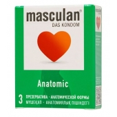 Презервативы анатомической формы Masculan Anatomic - 3 шт. - Masculan - купить с доставкой в Северске