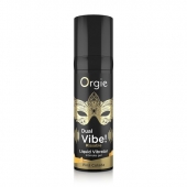 Съедобный гель Dual Vibe Pina Colada с эффектом вибрации и вкусом коктейля пина колада - 15 мл. - ORGIE - купить с доставкой в Северске