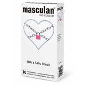 Ультрапрочные презервативы Masculan Ultra Safe Black - 10 шт. - Masculan - купить с доставкой в Северске