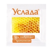 Гель-лубрикант «Услада с прополисом» - 3 гр. - Биоритм - купить с доставкой в Северске