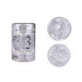 Прозрачный двусторонний мастурбатор Joy Cup - вагина и анус - Erokay - в Северске купить с доставкой