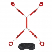 Красная фиксация на матрас Classic Bedspreader - Lux Fetish - купить с доставкой в Северске