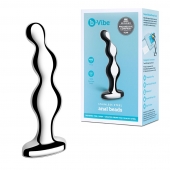 Стальной анальный фаллоимитатор для простаты Stainless Steel Anal Beads - 13 см. - b-Vibe - в Северске купить с доставкой