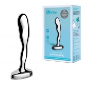Стальной стимулятор простаты Stainless Steel Prostate Plug - 11,5 см. - b-Vibe - в Северске купить с доставкой
