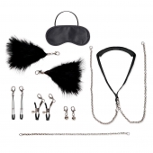 Большой эротический набор из 12 предметов Interchangeable Collar   Nipple Clips Set - Lux Fetish - купить с доставкой в Северске