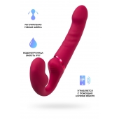Малиновый безремневой страпон Lapis - 23 см. - Lovense - купить с доставкой в Северске